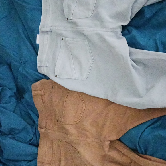 Time and tru Capri pants beige and light blue denim xs - Picture 2 of 4